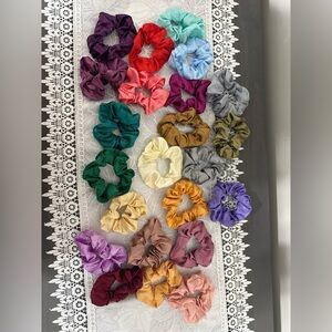 Colorful Hair Scrunchies Set